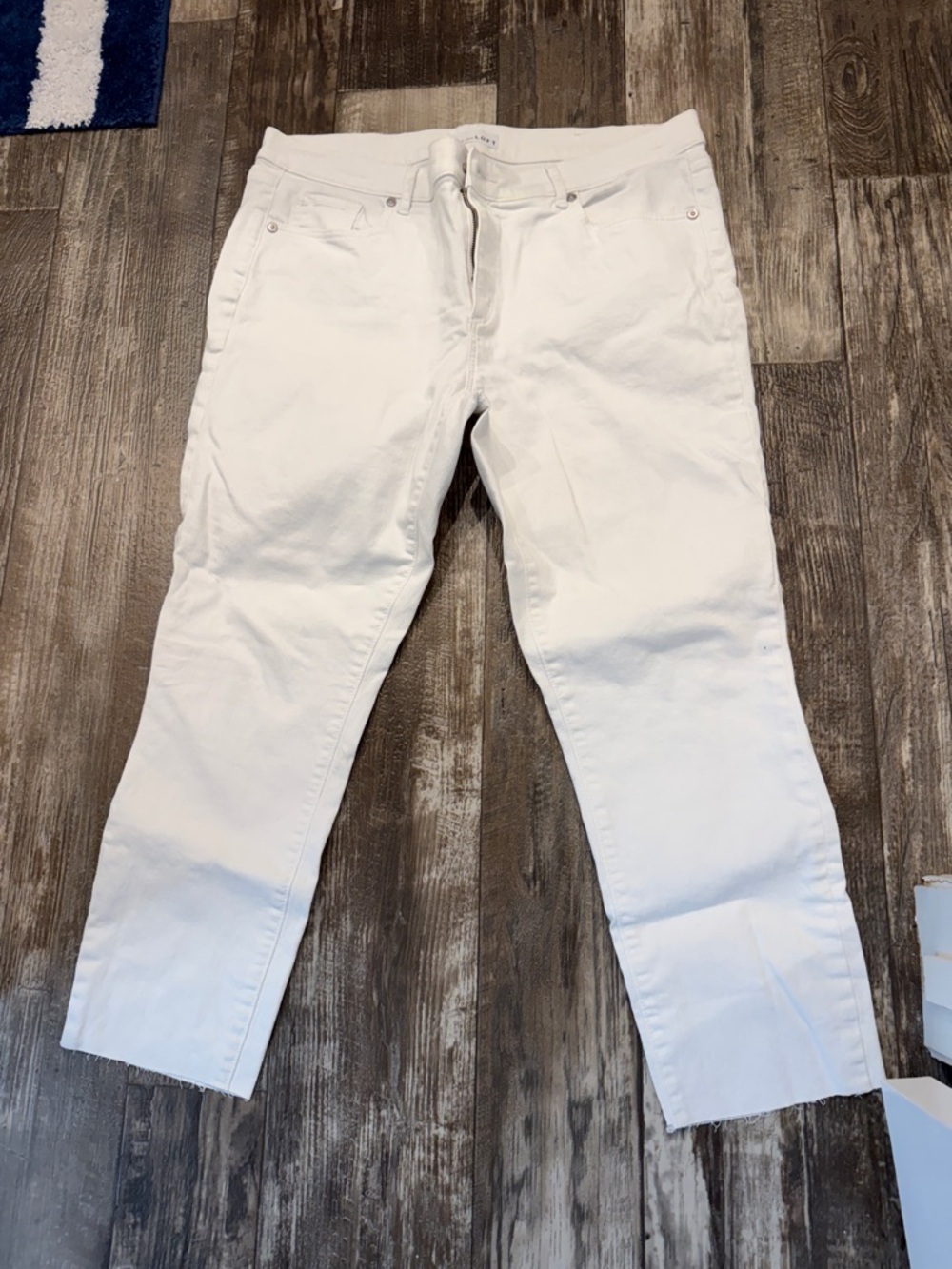 LOFT White Ankle Jeans